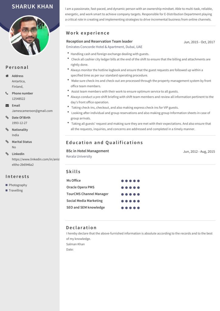 premium resume maker cv